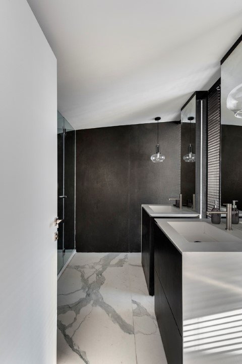 KIMHI DORI -  עיצוב תאורה בחדר המקלחת בבית פרטי